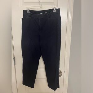 Navy High Rise Pixie Straight Leg Pants